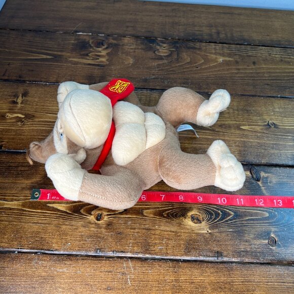 Donkey Kong Plush Toy Super Mario Good Stuff 2022 10" Brown Beige Polyester Nint - Picture 8 of 9